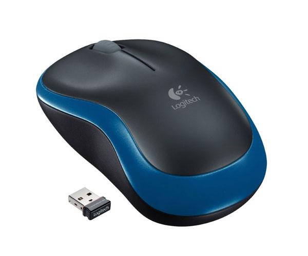 Raton óptico inalámbrico Logitech M185 Azul