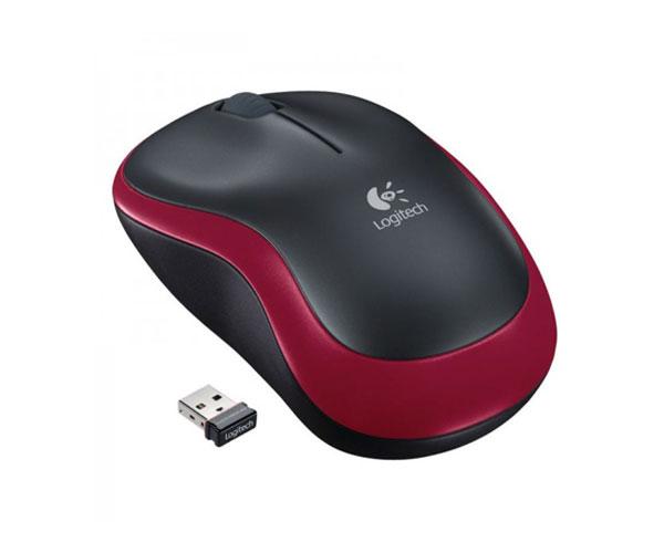 Raton óptico inalámbrico Logitech M185 Rojo 910-002237