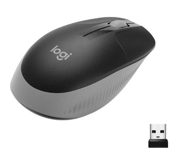 Raton óptico inalámbrico Logitech M190 Negro-Gris / Tamaño normal 910-005906 - Imagen 4