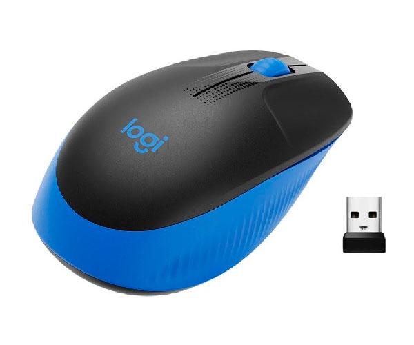 Raton óptico inalámbrico Logitech M190 Azul / Tamaño normal 910-005907 - Imagen 3