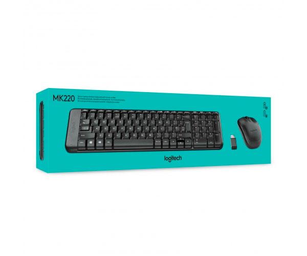 Combo Teclado + Raton Inalámbrico Logitech MK220 Negro - Imagen 3
