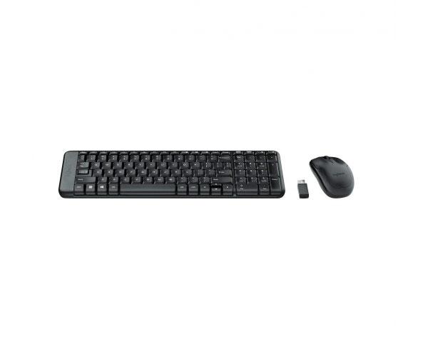 Combo Teclado + Raton Inalámbrico Logitech MK220 Negro