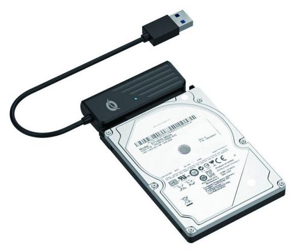 Cable adaptador USB 3.0 a Sata / SSD - HDD 2.5 / Conceptronic ABBY01B - Imagen 2