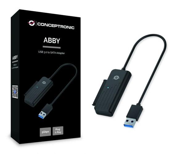 Cable adaptador USB 3.0 a Sata / SSD - HDD 2.5 / Conceptronic ABBY01B - Imagen 3
