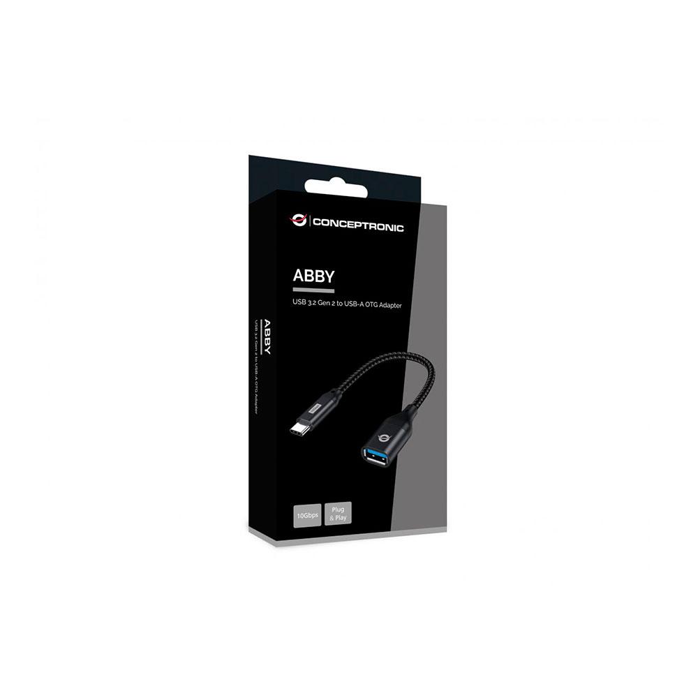 Adaptador OTG Type-C 3.2 Macho a Usb Hembra Conceptronic Abby / ABBY18B - Imagen 2