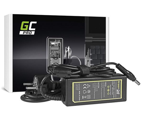 Cargador para portátil Toshiba 75W 19V 3.95A 5.5 mm x 2.5 mm GREENCELL / AD26AP