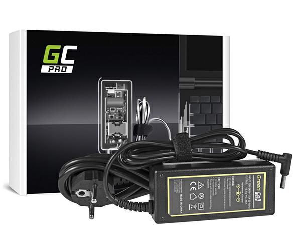 Cargador para portátil HP 65W 19.5V 3.33A 4.5 mm x 3.0 mm pin central Greencell / AD49P