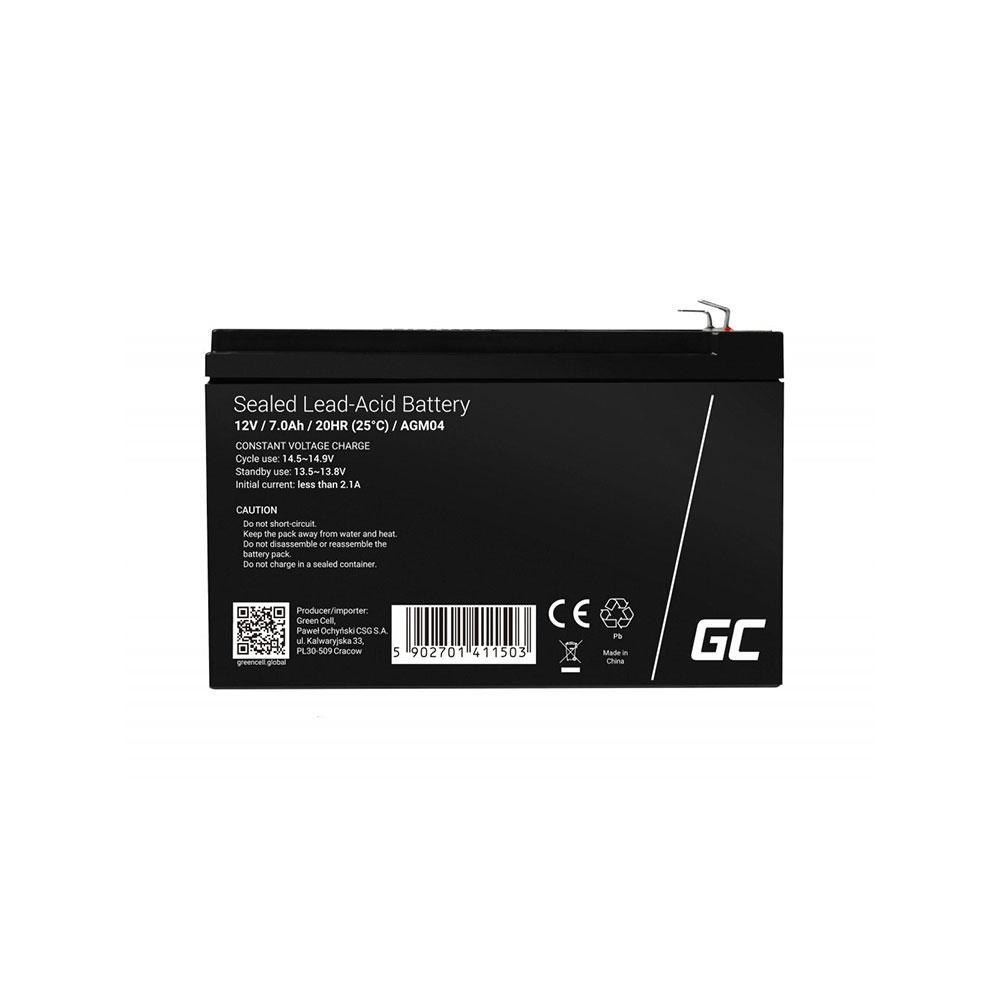 Bateria Agm Greencell compatible para Sais 7ah 12v / AGM04 - Imagen 2