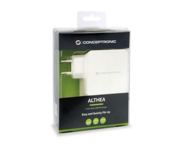Cargador de red Usb + Type-C / 60w / Blanco / Althea / Conceptronic / ALTHEA02W - Imagen 3