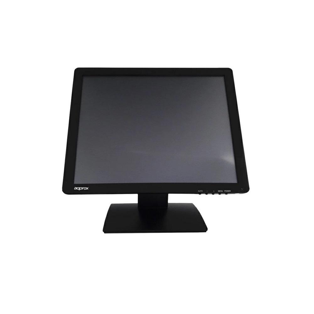 Monitor 17 Tactil Tpv Approx Appmt17w5 / Vga / Usb / 5ms / Inclinable / Base antivibracion / Negro"