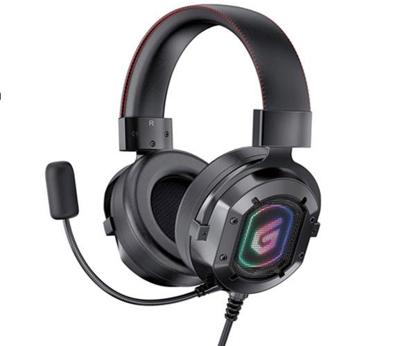 Auriculares con microfono Gaming RGB 7.1 Conceptronic Athan03b / 50mm / Compatible Pc - Ps5 - Xbox One / Almohadillas de cuero