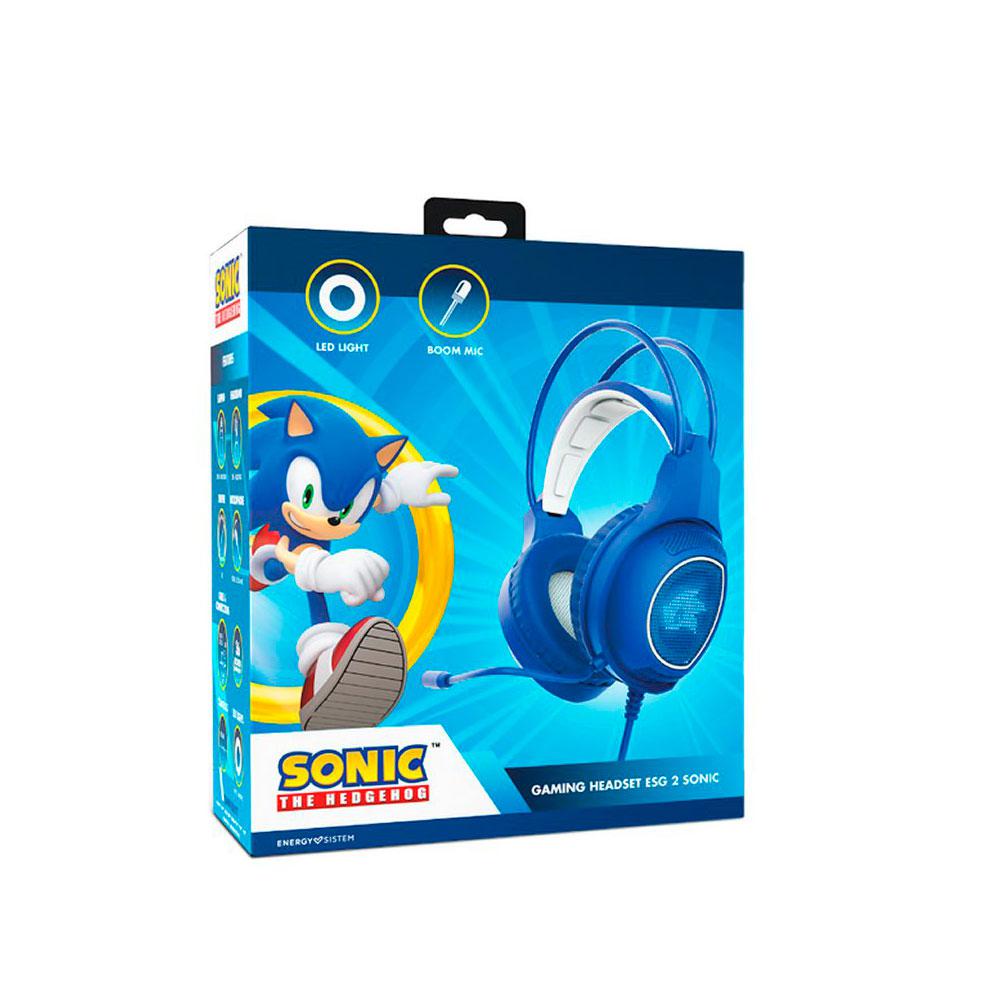 Auriculares Gaming Energy Sistem Sonic The Hedgehog / Azul / Iluminacion Led / Microfono flexible / ESG 2 SONIC / 453320 - Imagen 4