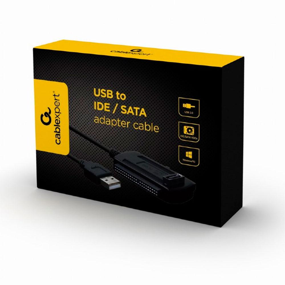 Cable adaptador USB 2.0 HDD IDE - SATA / Alimentado / Cablexpert / AUSI01 - Imagen 2