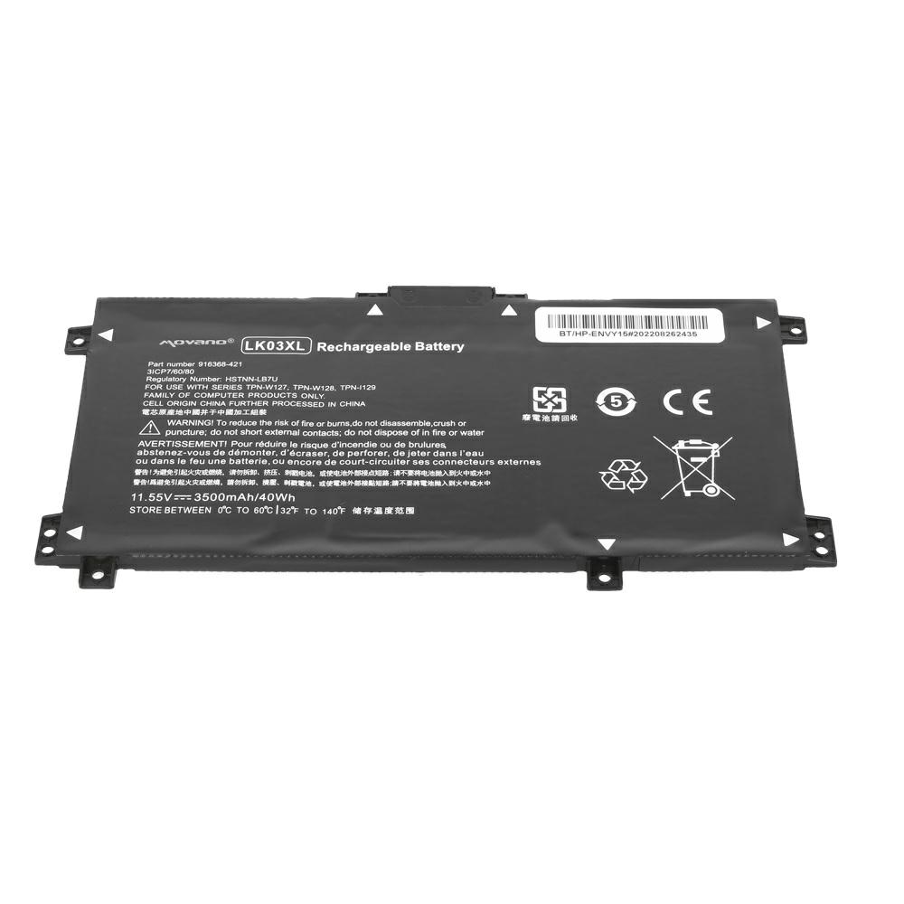 Batería compatible para portátil HP LK03XL 11.55V 3500mAh Movano - Imagen 3