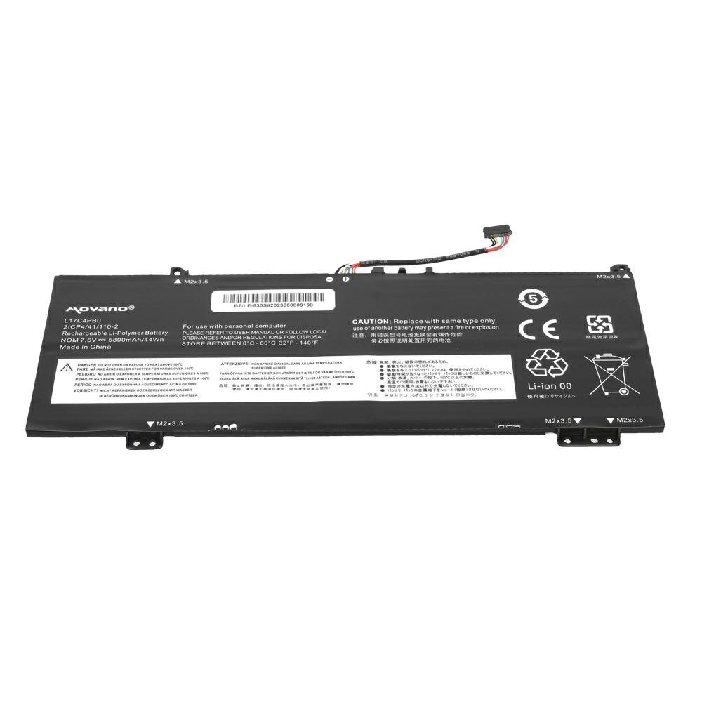 Batería compatible para portátil LENOVO Ideapad L17C4PB0 7.6v 5800 mAh Movano - Imagen 3