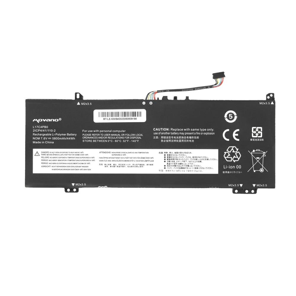 Batería compatible para portátil LENOVO Ideapad L17C4PB0 7.6v 5800 mAh Movano - Imagen 5