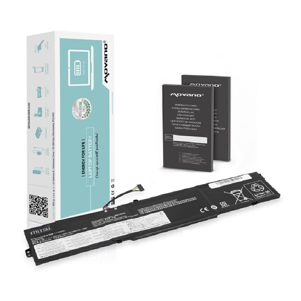 Batería compatible para portátil LENOVO Ideapad L17C3PB0 11.34v 4400 mAh Movano