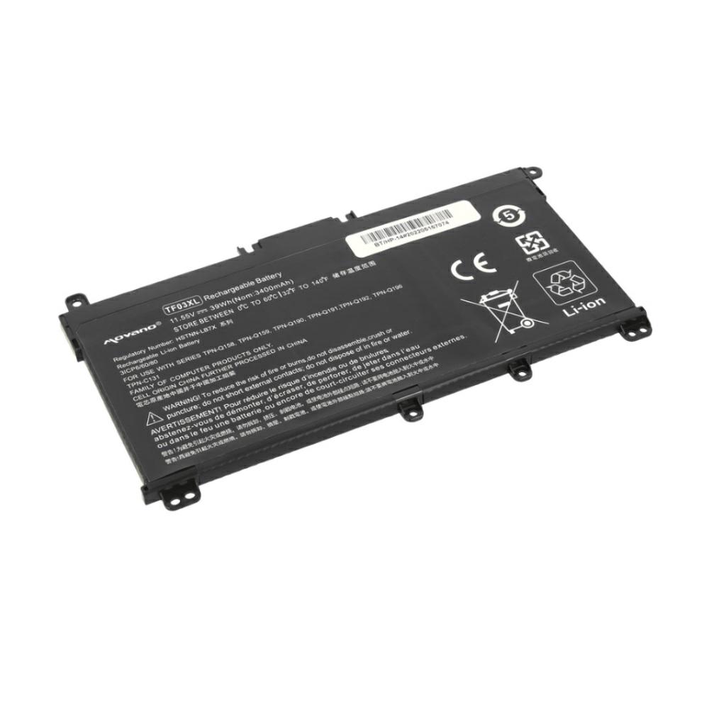 Batería compatible para portátil HP TF03XL 11.55V 3400mAh Movano - Imagen 2