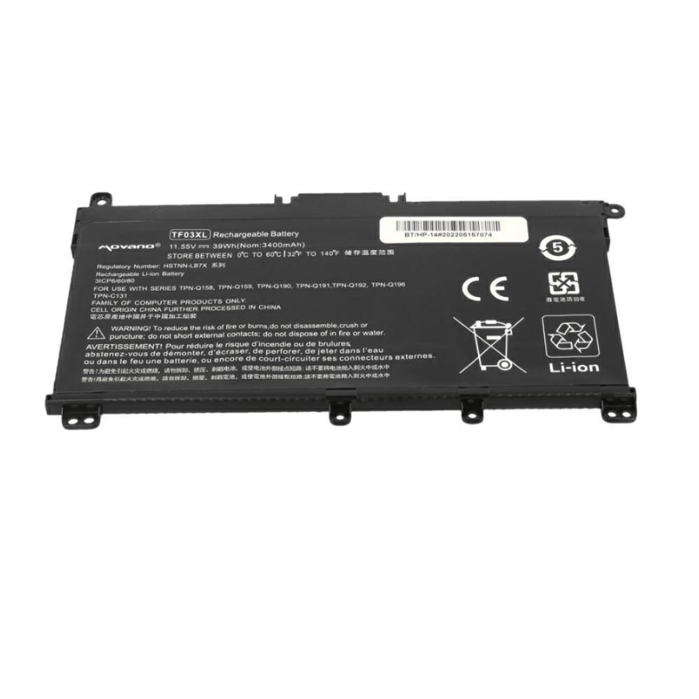 Batería compatible para portátil HP TF03XL 11.55V 3400mAh Movano - Imagen 3