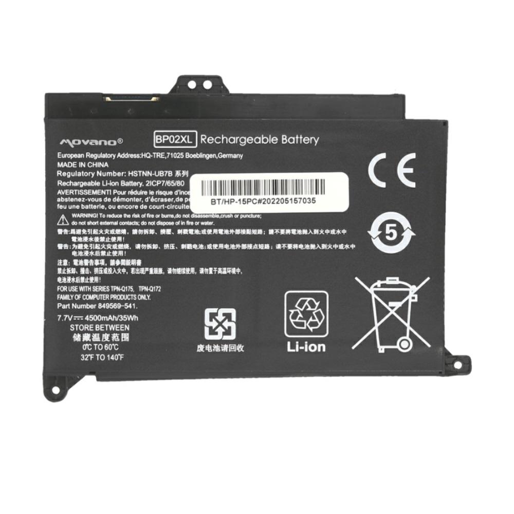 Batería compatible para portátil HP BP02XL 7.7V 4500mAh Movano - Imagen 5
