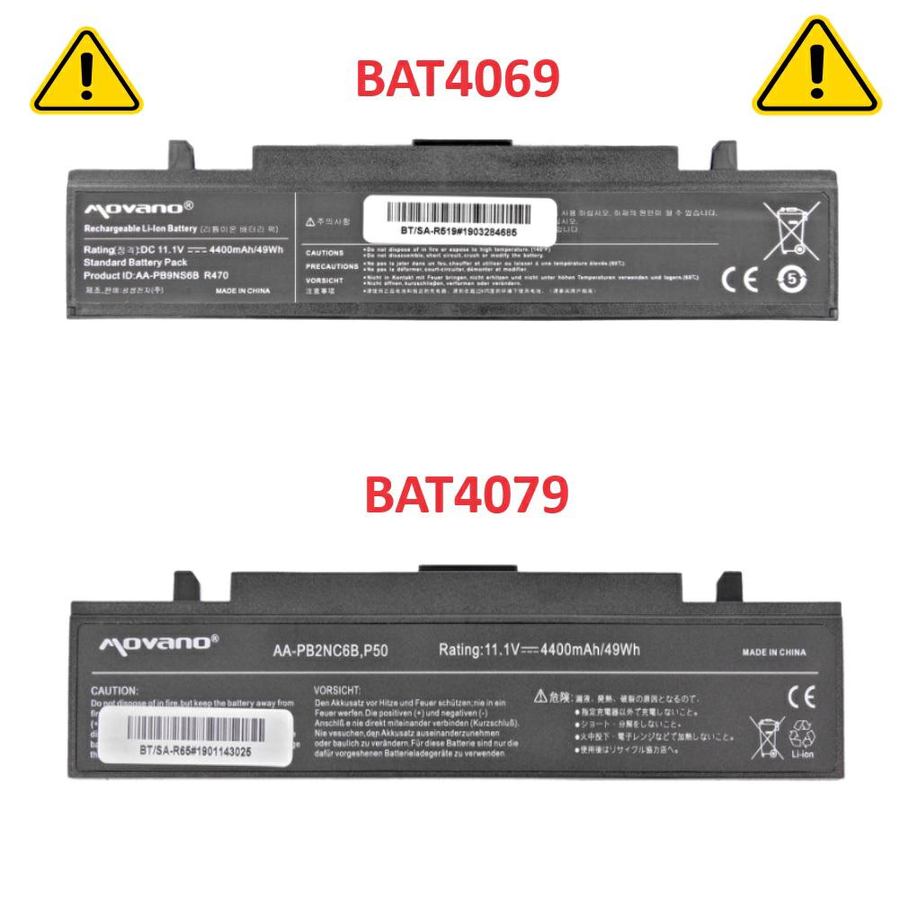 Batería compatible para portátil SAMSUNG R519-R522 11.1V 4400 mAh Movano - Imagen 6