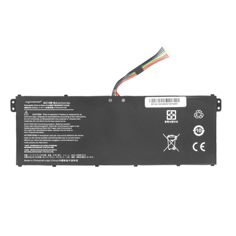 Batería compatible para portátil ACER AC14B18J 11.4V 3600 mAh Movano - Imagen 5