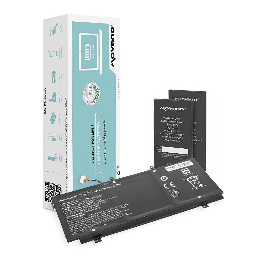Batería compatible para portátil HP SH03XL 11.4V 4900mAh Movano