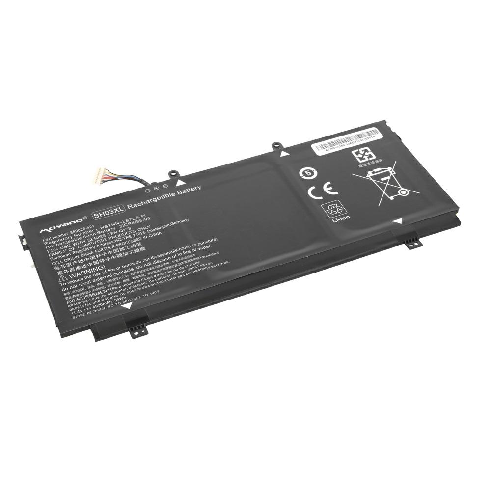 Batería compatible para portátil HP SH03XL 11.4V 4900mAh Movano - Imagen 2