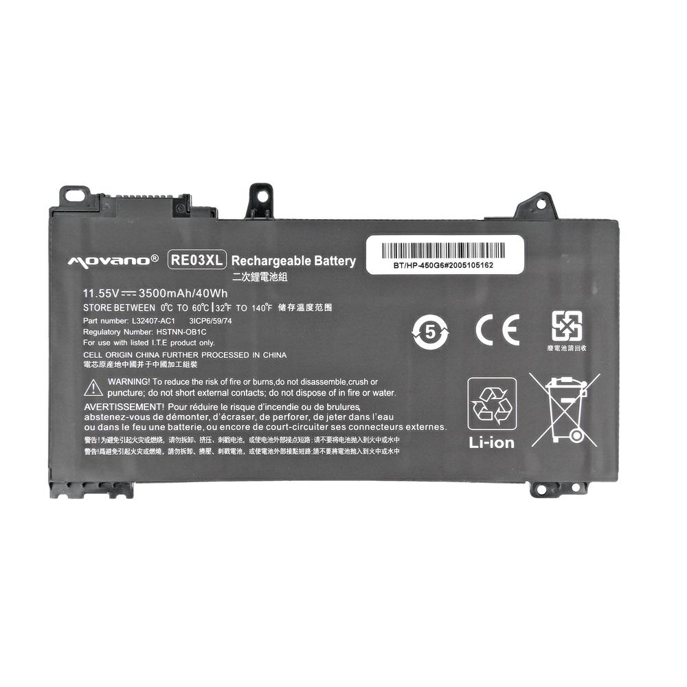 Batería compatible para portátil HP RE03XL 11.55V 3500mAh Movano - Imagen 5
