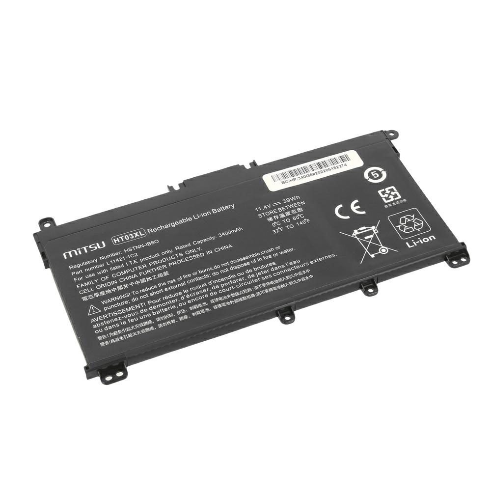 Batería compatible para portátil HP HT03XL 11.4V 3400MAH Mitsu - Imagen 2