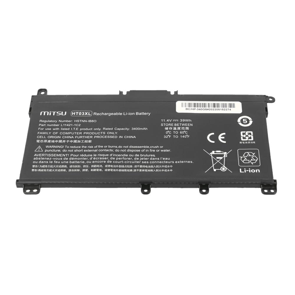 Batería compatible para portátil HP HT03XL 11.4V 3400MAH Mitsu - Imagen 3