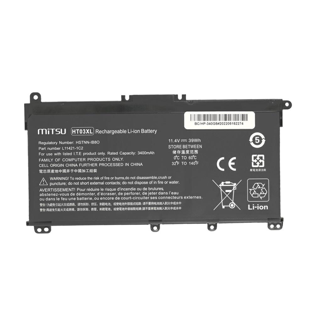 Batería compatible para portátil HP HT03XL 11.4V 3400MAH Mitsu - Imagen 5