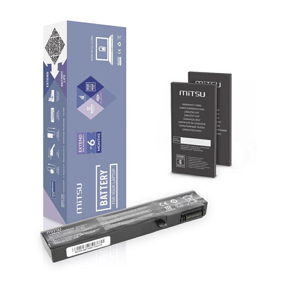 Batería compatible para portátil MSI BTY-M6H 10.8V 4400mAh Mitsu