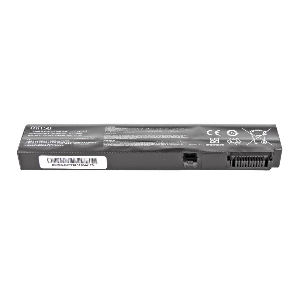 Batería compatible para portátil MSI BTY-M6H 10.8V 4400mAh Mitsu - Imagen 3