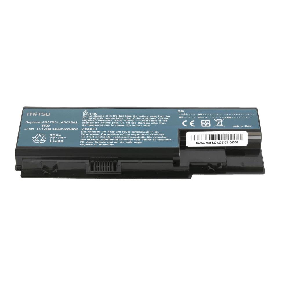Batería compatible para portátil ACER AS07B31 11.1V 4400mAh Mitsu - Imagen 3
