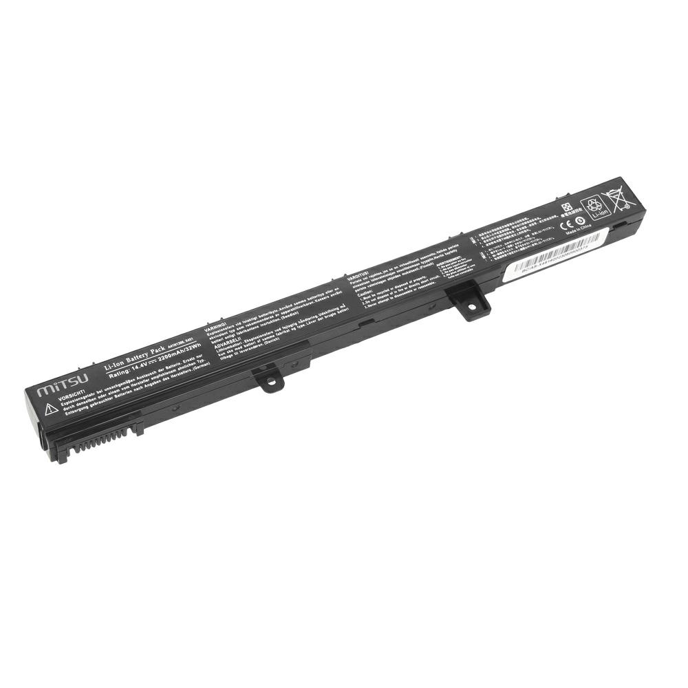 Batería compatible para portátil ASUS A31N1319 14.4V 2200mAh Mitsu - Imagen 2