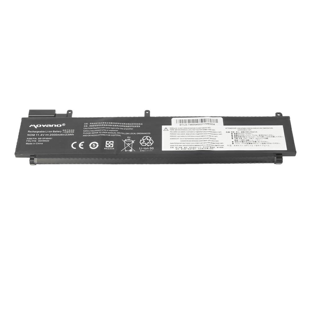 Batería compatible para portátil LENOVO T460S / T470S 11.4v 2000 mAh Movano - Imagen 3