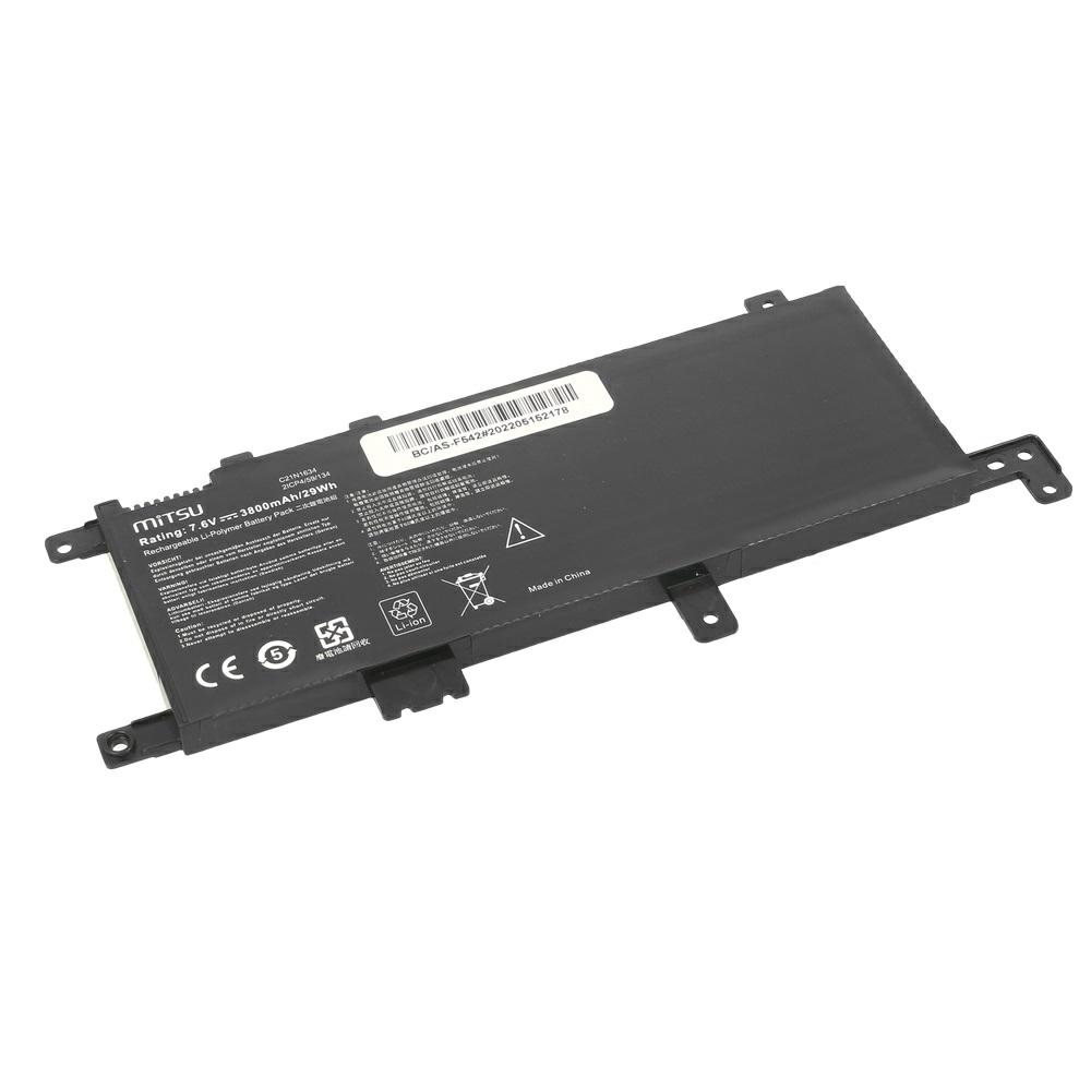 Batería compatible para portátil ASUS C21N1634 7.6V 3800mAh Mitsu - Imagen 2