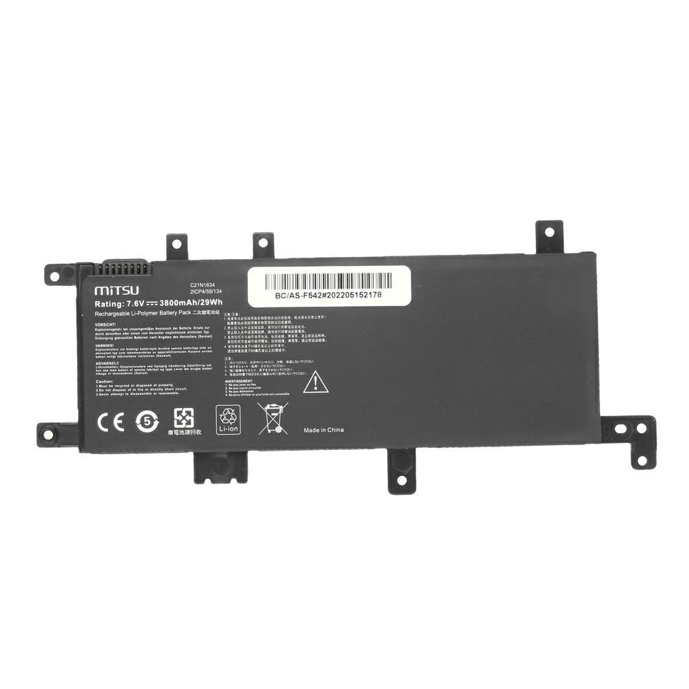 Batería compatible para portátil ASUS C21N1634 7.6V 3800mAh Mitsu - Imagen 5