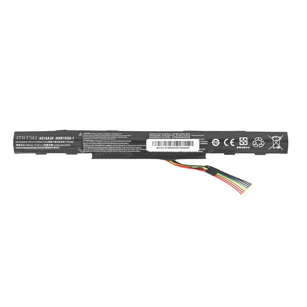 Batería compatible para portátil ACER AS16A5K 14.6V 2200mAh Mitsu - Imagen 5