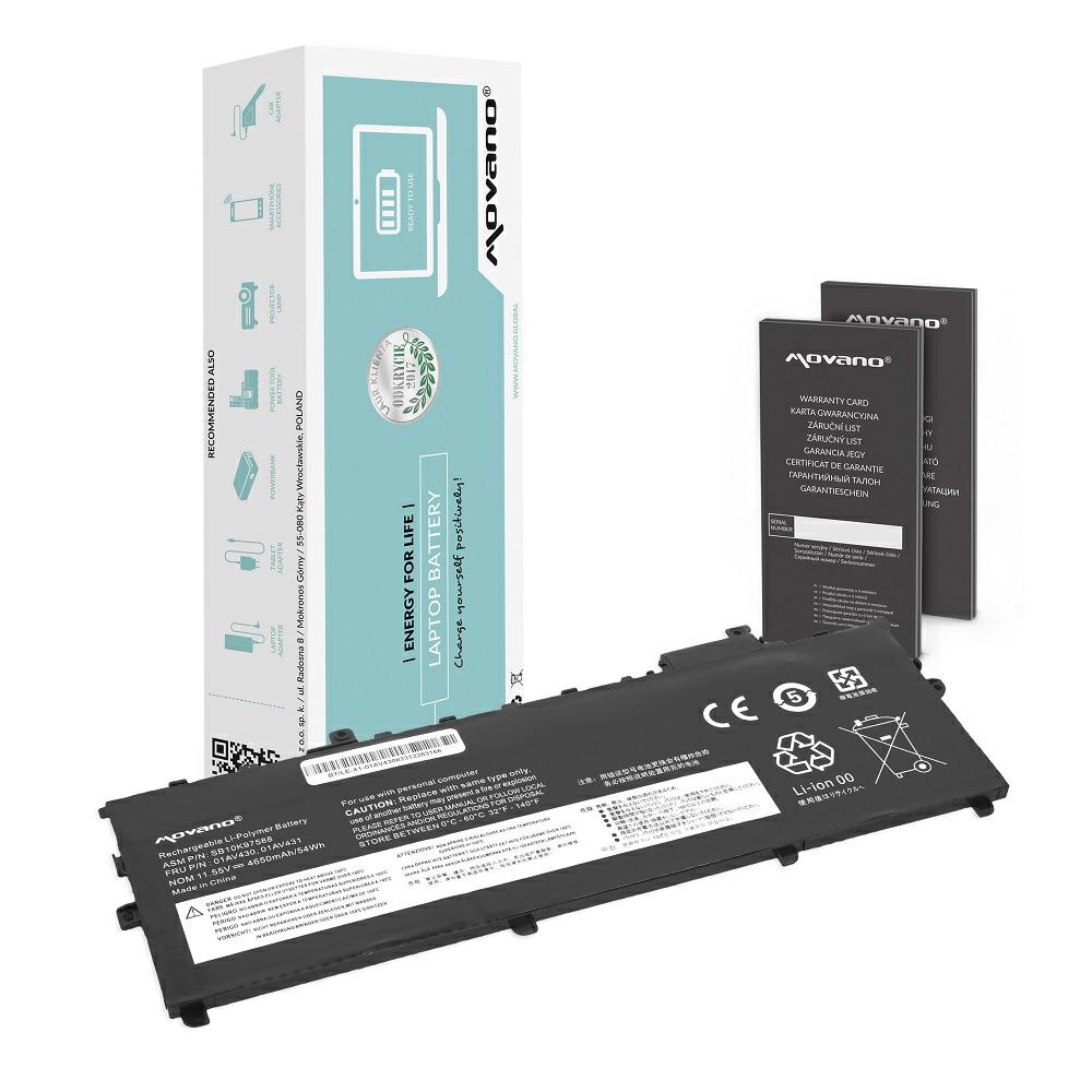 Batería compatible para portátil LENOVO X1 Carbon G6 11.55V 4650 mAh Movano - Imagen 2