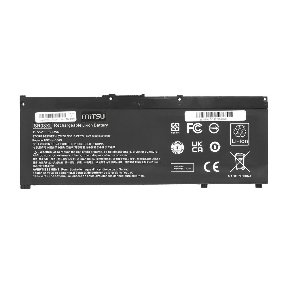Batería compatible para portátil HP SR03XL 11.55V 4545mAh Mitsu - Imagen 5