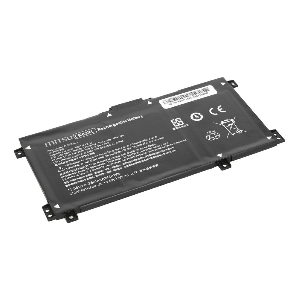 Batería compatible para portátil HP LK03XL 11.55V 3500mAh Mitsu - Imagen 2
