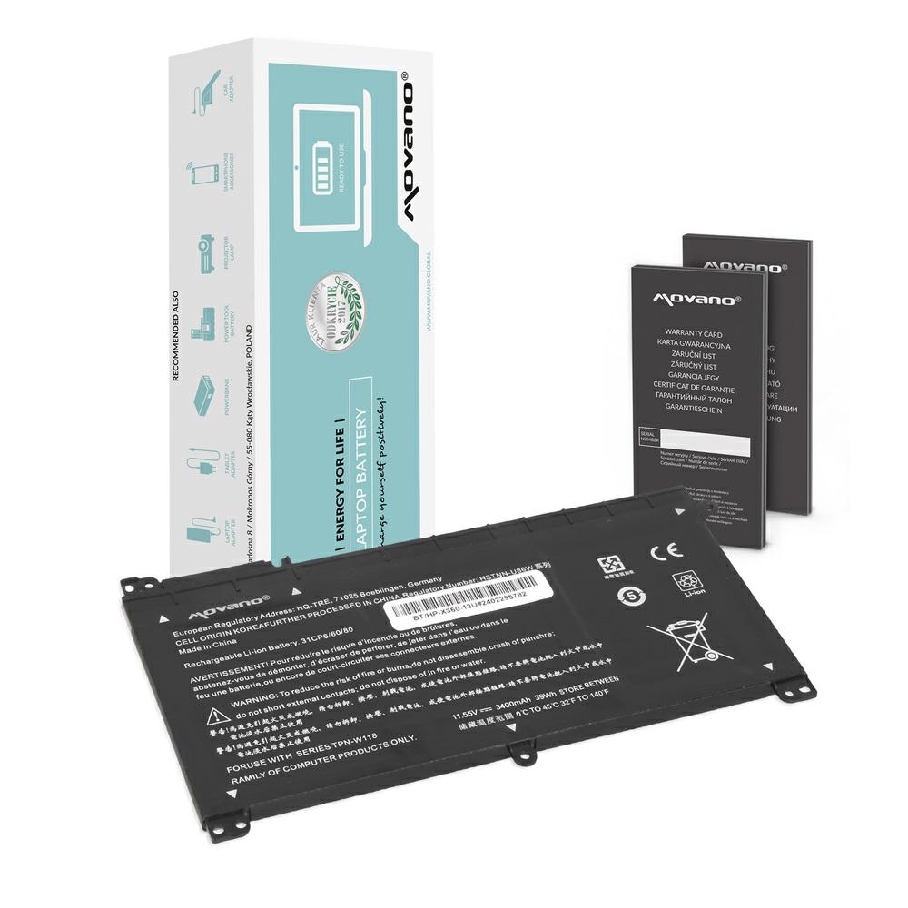 Batería compatible para portátil HP BI03XL 11.55V 3400mAh Movano
