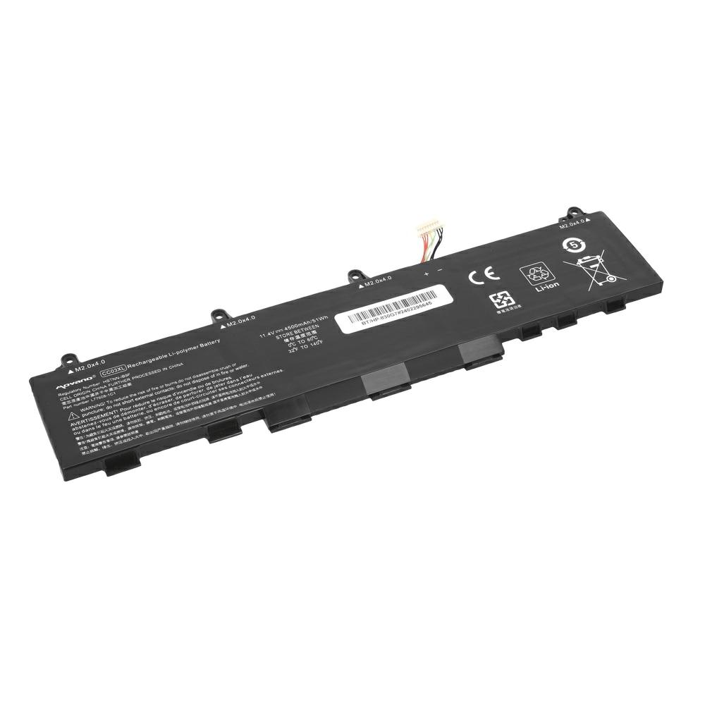 Batería compatible para portátil HP CC03XL 11.4V 4500mAh Movano - Imagen 2