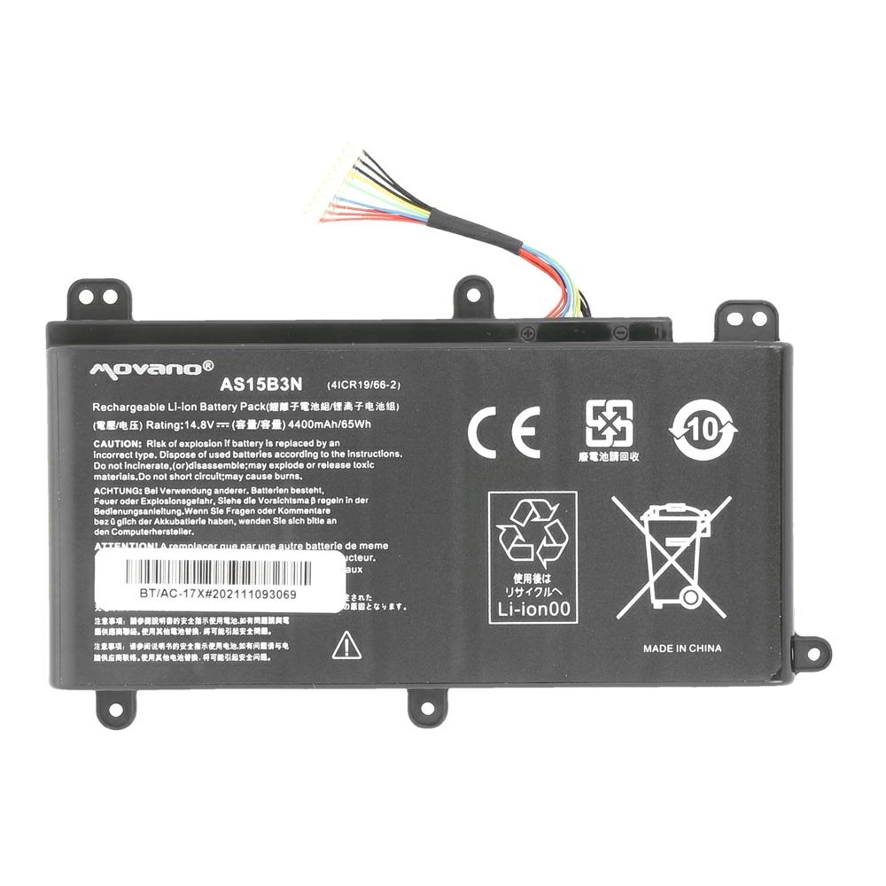 Batería compatible para portátil ACER AS15B3N 14.8V 4400mAh Movano - Imagen 5