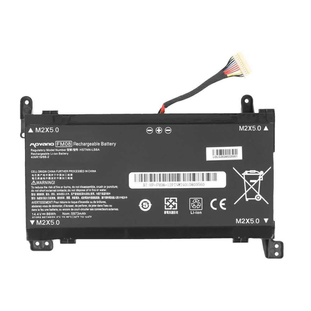 Batería compatible para portátil HP FM08 12 PIN 14.8V 5972mAh Movano - Imagen 5