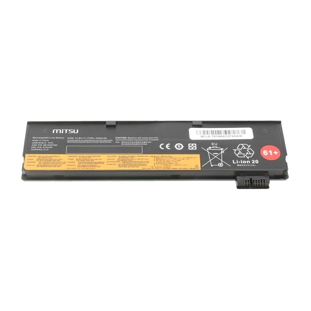 Batería compatible para portátil LENOVO T470 / T570 10.8v 4400 mAh Mitsu - Imagen 3