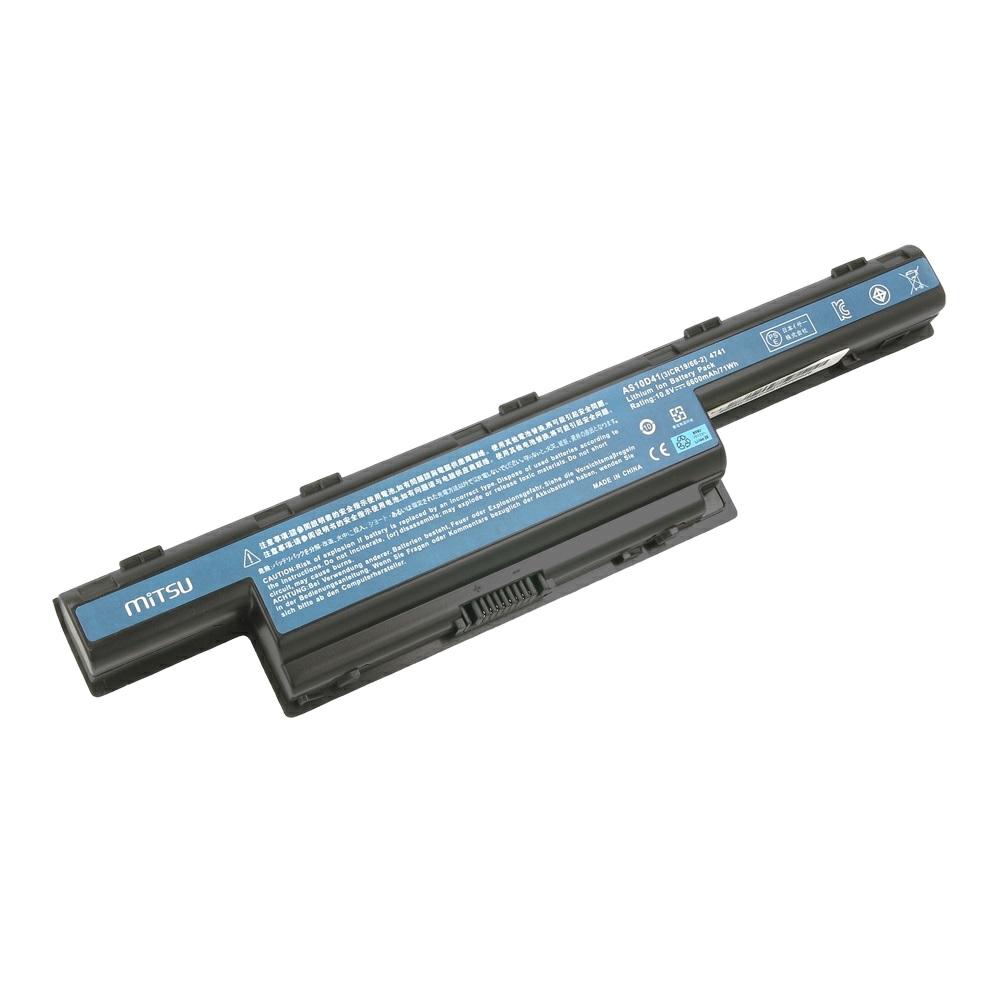 Batería compatible para portátil ACER AS10D51 10.8 6600 mAh Mitsu - Imagen 2
