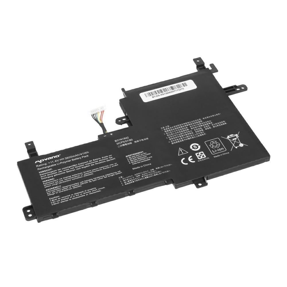Batería compatible para portátil ASUS B31N1842 11.4V 3600mAh Movano - Imagen 2